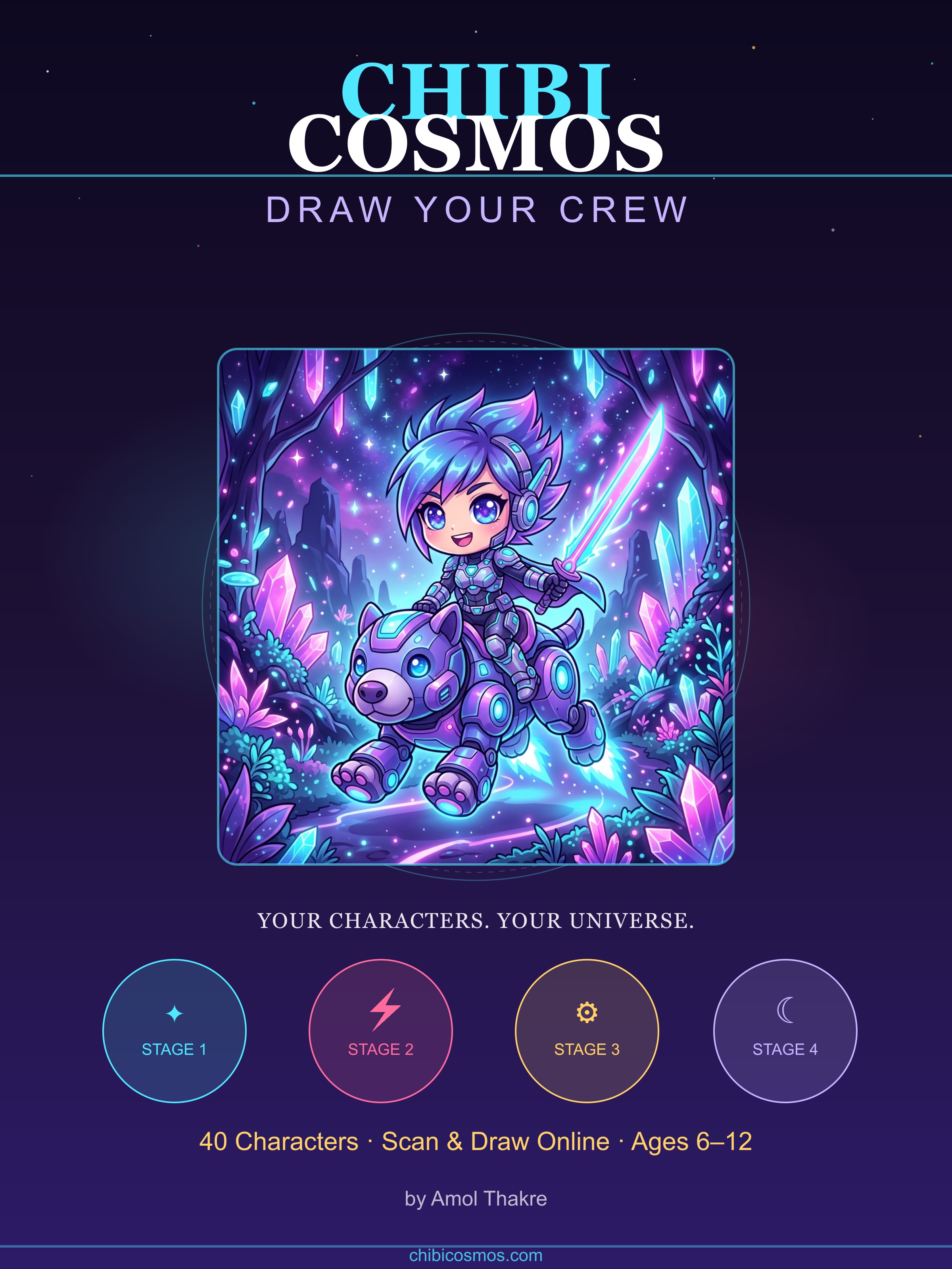Book 1 cover — Chibi Cosmos, Draw Your Crew